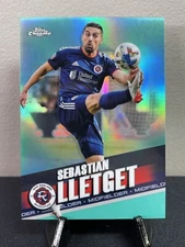 2022 Topps Chrome MLS #45 Sebastian Lletget AQUA Refractor /299 - Revolution
