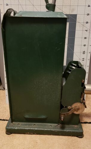 Antique The Hollywood Movie Projector Montgomery Wards Green Metal 20's 30's