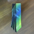 VITALIANO PANCALDI Silk Tie Black With Colorful Art Abstract Floral Made Italy