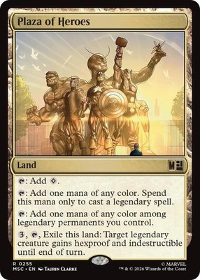 NM Plaza of Heroes, MTG, Heroes Commander, Magic the Gathering, 255