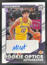 2022-23 Panini Donruss Optic Rookie Optics #ROA-MAX Max Christie RC Auto /99