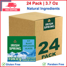 Irish Spring Icy Blast Bar Soap 24 Pack 3.7oz...