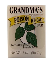 Grandma's Poison Ivy Soap Bar - 2.0 oz Itch Relief Wash with Jewelweed & Coll...