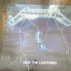Metallica Ride the Lightning Vinyl LP Heavy Metal Elektra 1980s 12" Black 33 RPM