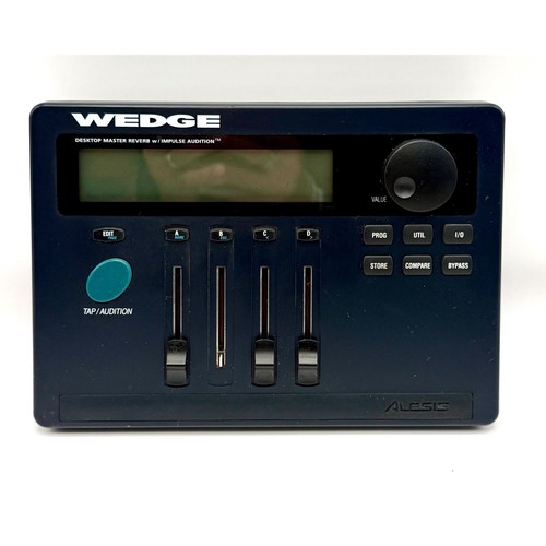 Alesis Wedge Digital Reverb FX Processor Desktop MIDI Untested Parts Repair