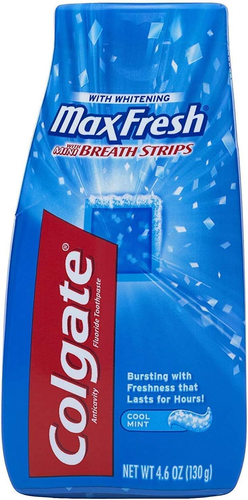 Colgate Max Fresh Liquid Toothpaste with Mini Breath Strips, Cool Mint, 4.6 oz - Picture 4 of 8