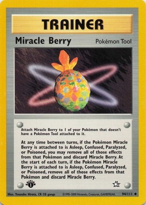 Miracle Berry Uncommon Vintage 2000 1st Edition Neo Genesis 094/111 NM