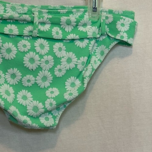 AA-496 Aerie NWT Belted Green & White Floral Summer Swim Bikini Bottoms Size S - Picture 6 of 11