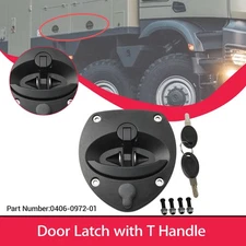 For Cummins Generator 2 Keys Door Latch with T-Handle Steel Shaf 406-0972-01 US