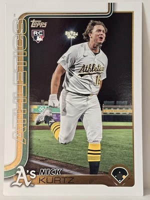 2025 Topps Update Nick Kurtz Super Box Jumbo Rookie Card Oakland Athletics