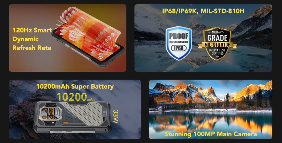 Cubot KingKong X 5G Black - 16GB RAM - 256GB ROM - Global Version - NEW SEALED - Image 4 of 4