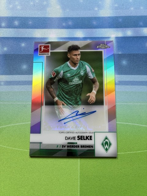 2020-21 Topps Chrome Bundesliga Auto Davie Selke SV Werder Bremen b