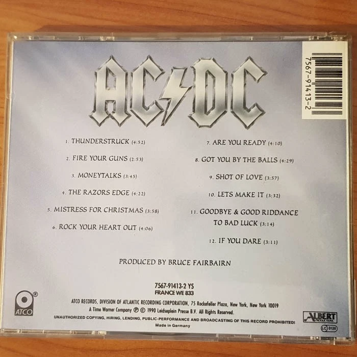 AC/DC the razors edge RSA GERMANY EX/EX (CD Album, Pop, ATCO) - Bild 4 von 4