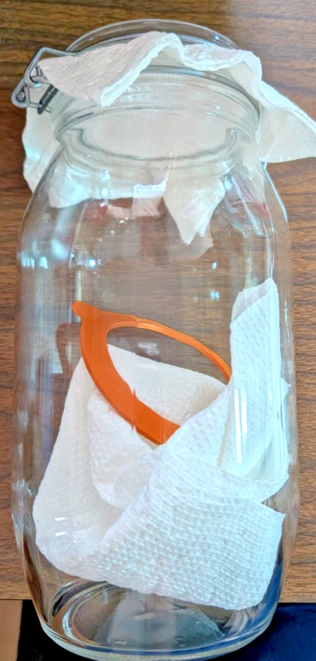Luminarc Canning Jar 2 Liter litre clear glass rubber seal Made in France VGC