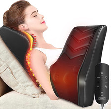 Shiatsu Neck Massager with Heat, 3D Kneading Back Massage Pillow for Pain Relief