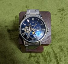 Orient Star Automatic Watch RK-AY0103L Moonphase Power Reserve 41mm Navy Dial