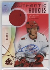 2024 Upper Deck SP Game Used Red Jersey 66/99 Jackson Blake #201 Rookie Auto RC