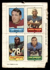 1969 Topps Four-in-One Football - Complete your set - Pick your card