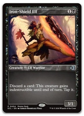 Iron-Shield Elf #404 (NM) Promo Pack: Lorwyn Eclipsed PPECL Magic MTG