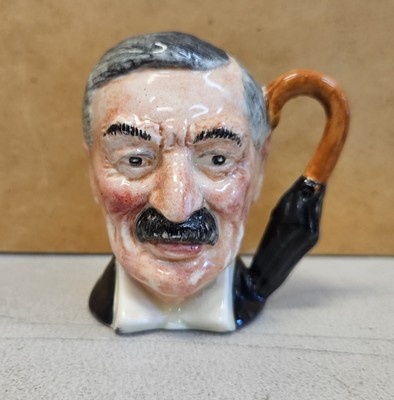 Vintage 1940 Lancasters Neville Chamberlain UK PM Miniature Character Toby Jug