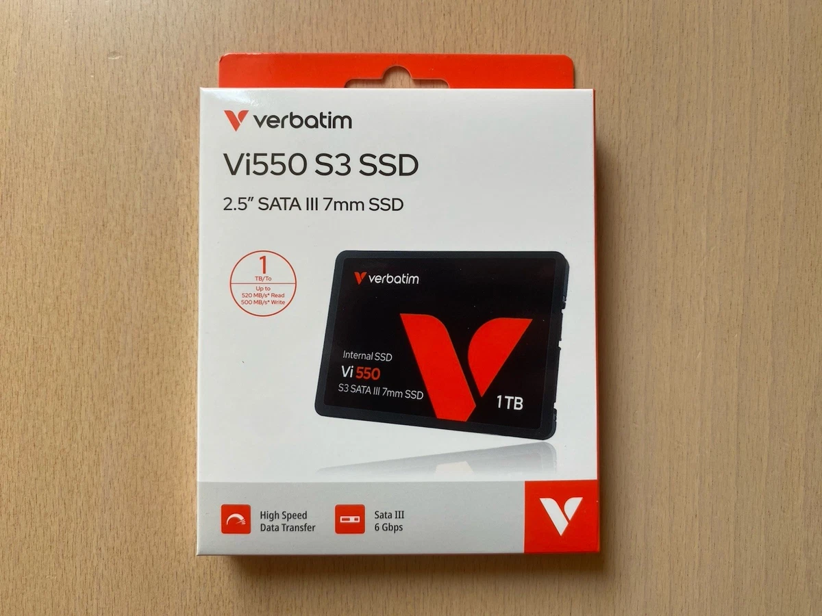 Verbatim Vi500 S3 2,5 Inch SSD – 120 GB, SATA 6 Gb/s, Leessnelheid 485 MB/s, Schrijfsnelheid 375 MB/s, 7 Mm Hoog, Marvell Controller