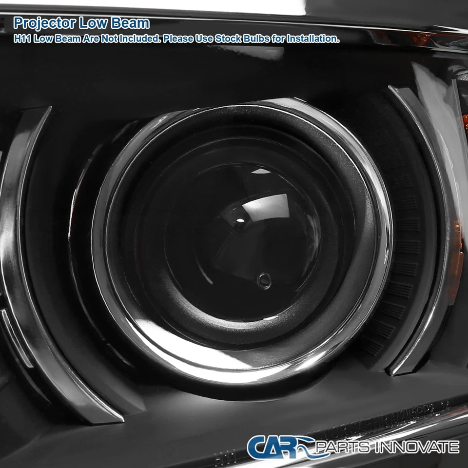 Fits 2014-2015 Chevy Silverado 1500 Black Projector Headlights w/ Corner Lamps Foto 4 de 4