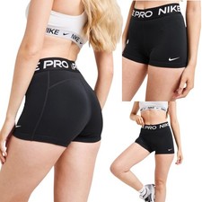 Nike Pro Women’s 3" Dri-FIT Training Shorts Black Gym Running Sportswear