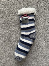 Cuddl Duds Sherpa Lined Lounge Socks Shoe Size 4-10 PLUSHFILL