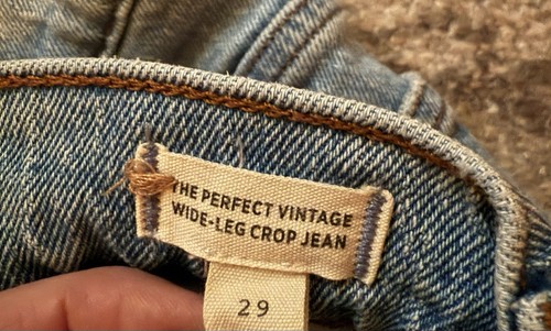 Madewell The Perfect Vintage Wide Leg Crop Jeans Damen Etikett Gr. 29 stretchig - Bild 3 von 14