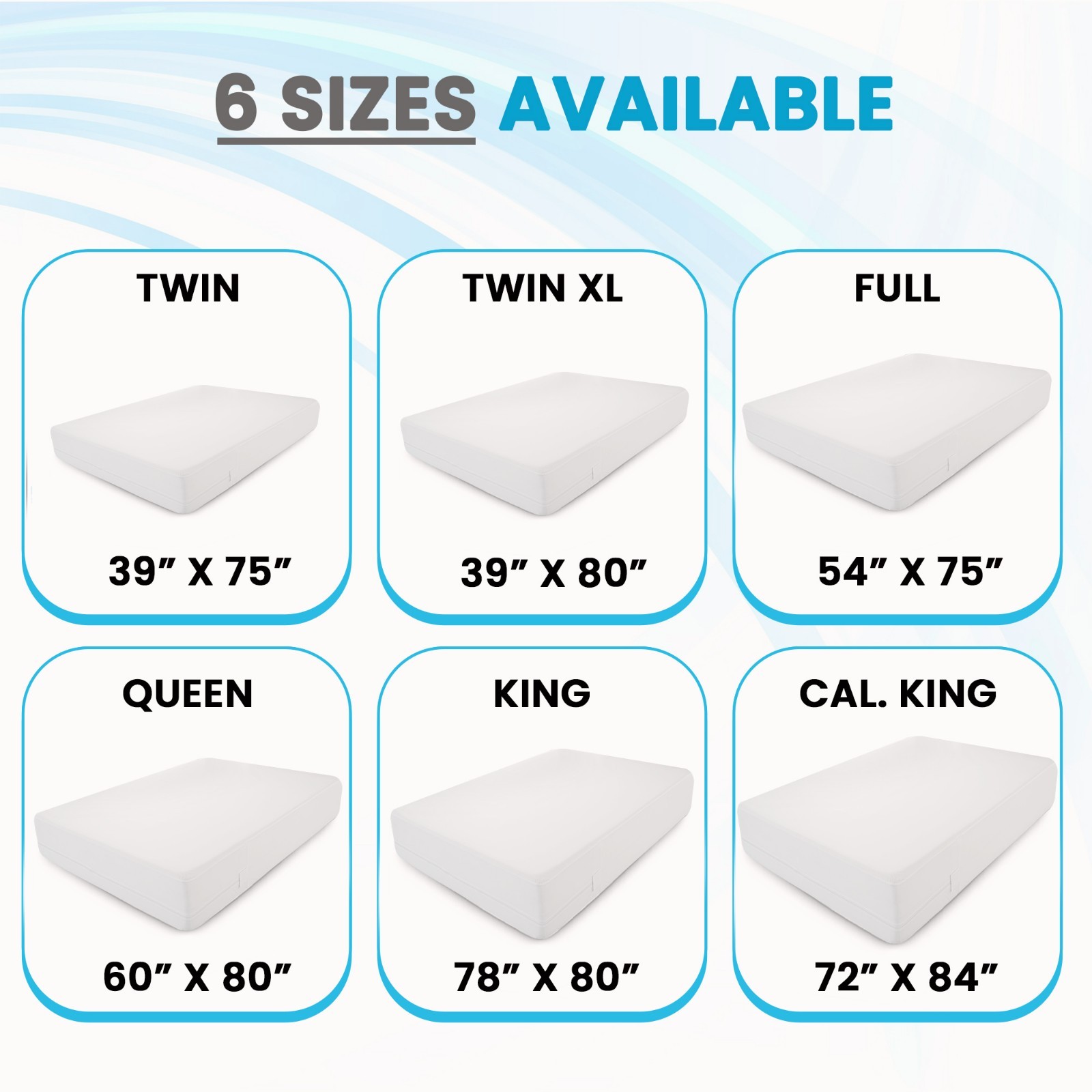 Zippered Mattress Encasement Waterproof Protector Hypoallergenic Mattress Cover