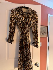Leopard Print Jacket Faux M