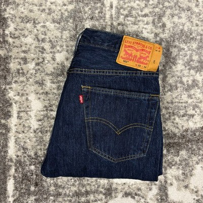LEVIS 501 Herren Jeans Hose W32 L34 Slim Straight Blau Denim