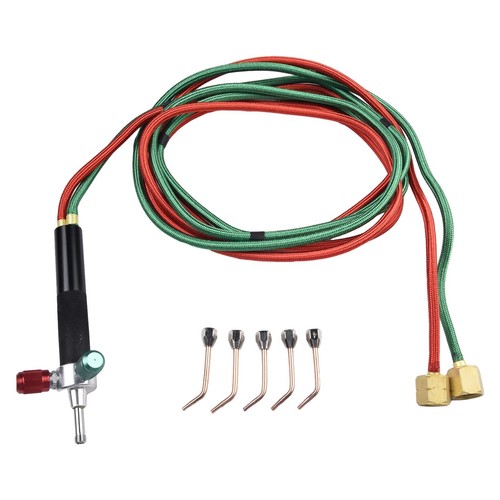 Antorcha de soldadura de gas oxígeno soldador de acetileno butano + 5 boquillas kit de corte - Útil - Imagen 2 de 24