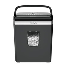 ATIVA 8-Sheet CROSS-CUT SHREDDER A08CC23 - BLACK