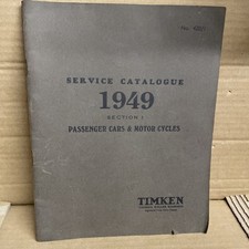 Service catalogue 1949 British cars and motor cycles 