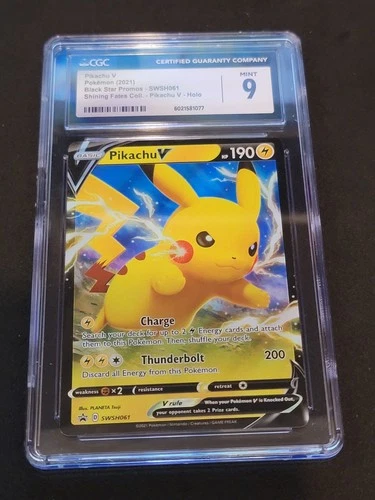 Pikachu V SWSH061 SWSH: Sword & Shield Promo, CGC9