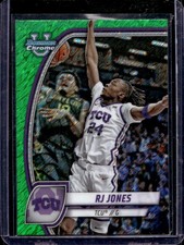 RJ Jones 2024-25 Bowman University Chrome #84 Green Shimmer