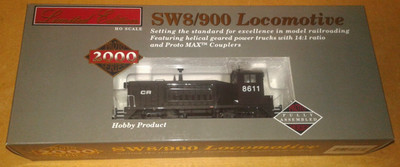 HO SCALE LIFELIKE PROTO 2000 EMD SW8 CONRAIL #8611 DCC & SOUND 920-41483