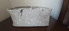 Baby Diaper Caddy - Baby Shower Basket Nursery Storage Bin for Changing Grey