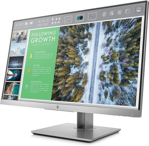 HP EliteDisplay E243 | 24" Monitor | HD IPS Screen | Silver | 1FH47A8 - Picture 2 of 7