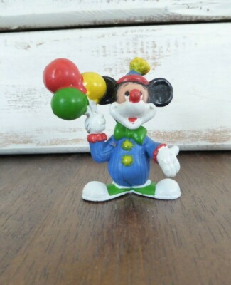 Vintage Disney Miniature Mickey Mouse Clown pvc Figure Applause