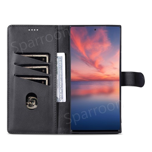 Leder Hülle Für Samsung Galaxy S25 S24 FE Ultra S23 S22 Schutz Case Handy Tasche - Picture 24 of 78