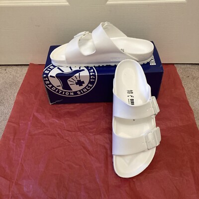 BIRKENSTOCK Unisex Arizona Essentials EVA Sandal White LADIES SIZE