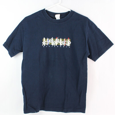 Alstyle Marineblau Surfbrett Design T-Shirt, Erwachsene Größe M, Gebrauchte