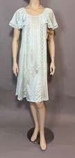 Vintage Gossard Artemis nightgown green with lace butterfly sleeves Medium NWT