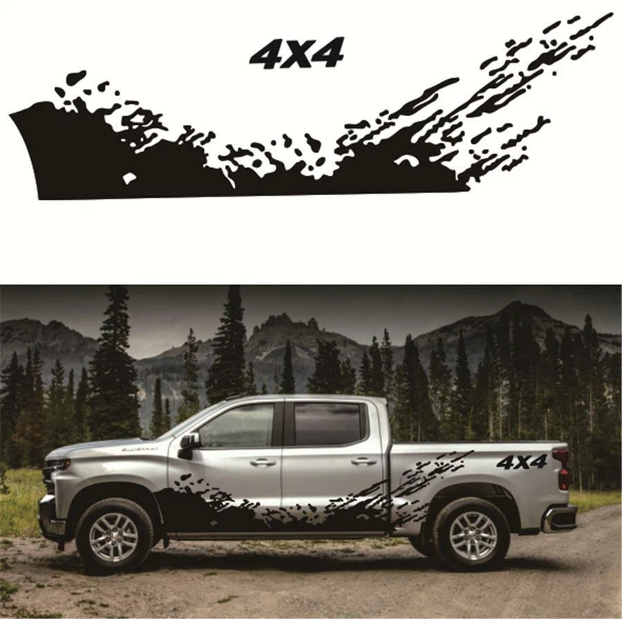 4X4 Off Road Graphics Vinyl Decoration Mud Splash Decal Car Body Side  Stickers | eBay