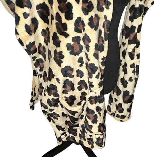 Wearable Animal Hooded Wrap Leopard Hoodie Blanket Throw Shawl W/ Pockets New OS - Picture 9 of 14