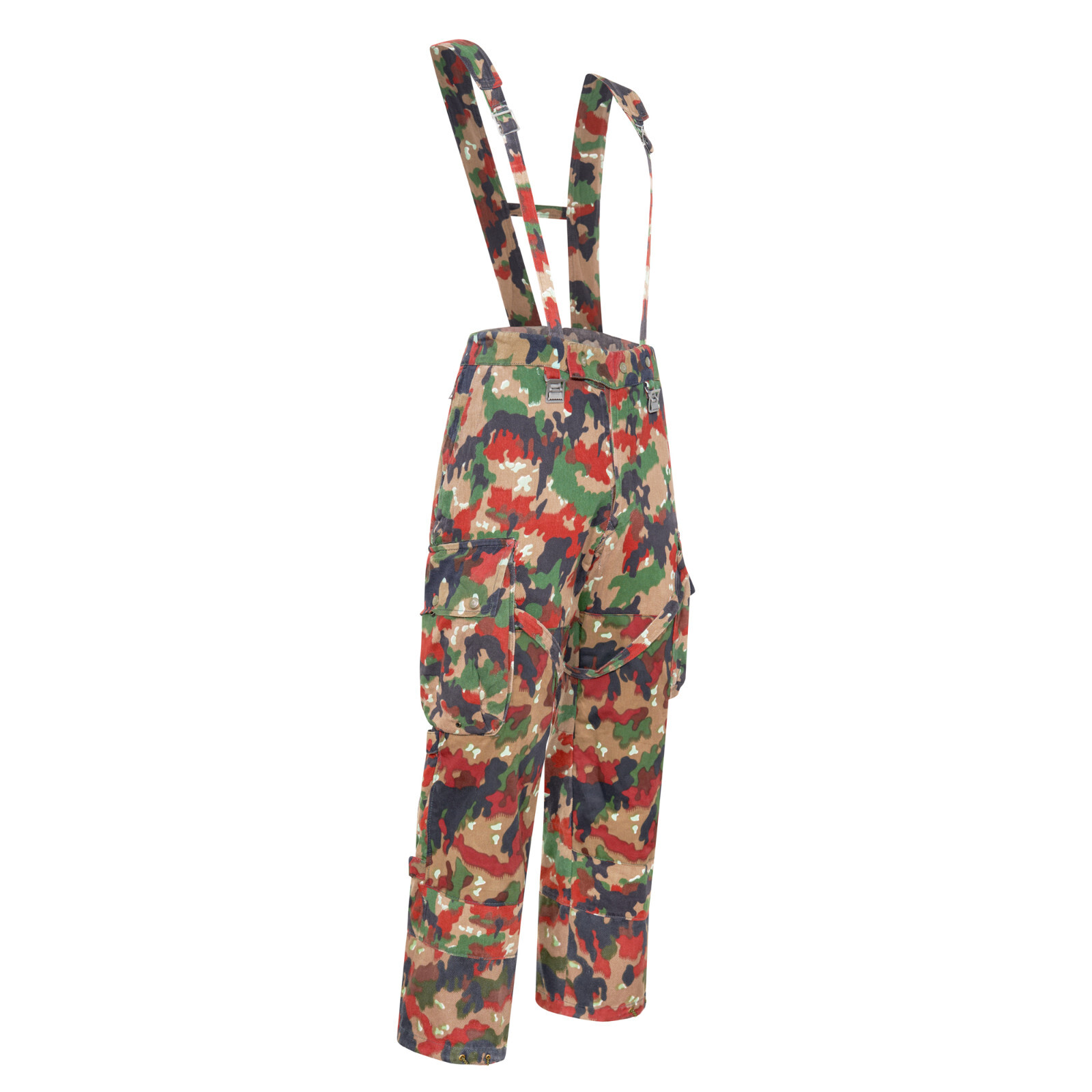 Swiss Army Camo Trouser Alpenflage Red Camouflage Combat Vintage - Foto 5