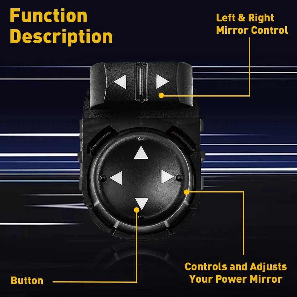 Espejo + interruptor de bloqueo de puerta para Chevy Silverado GMC Sierra 2500HD 3500HD 2007-2014 Foto 4 de 4