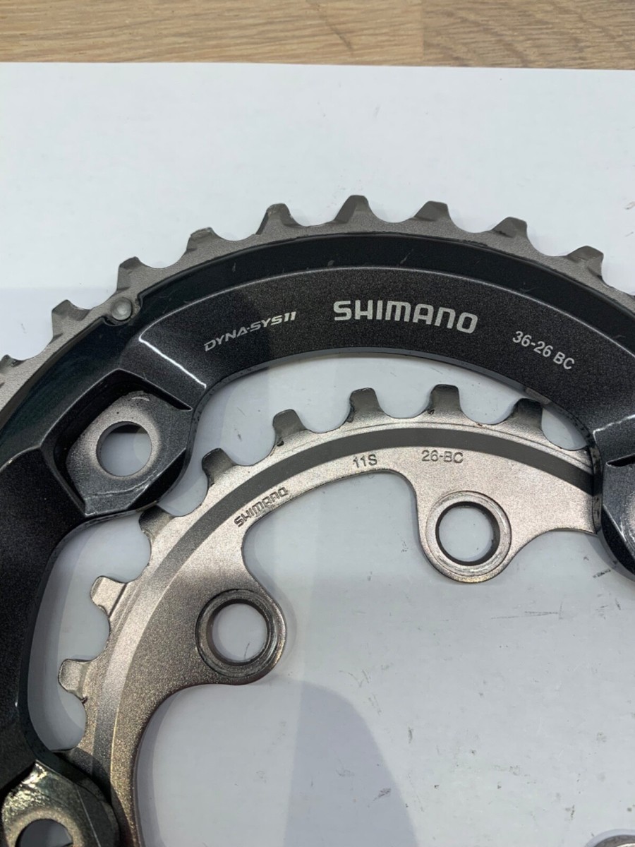 NEW Shimano XT FC-M8000 chain rings 36-26T Dyna-Sys 11 MTB